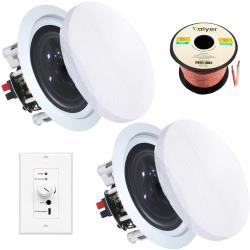 Vaiyer 8 Inch Speakers with Wall Amplifi